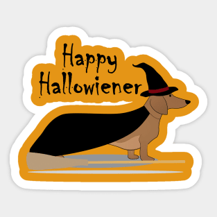 Happy Hallowiener - Witch Sticker